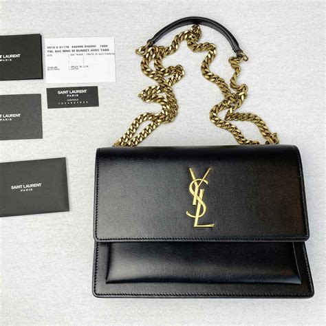 ysl black bag with gold|YSL shoulder bag price.